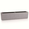 LECHUZA puķu kaste BALCONERA Stone 80 ALL-IN-ONE, pelēka