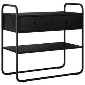 vidaXL Konsoles galds Melns ozols 80 x 40 x 75 cm Inženierijas koks