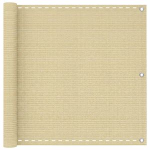 vidaXL Balkona ekrāns Bē&scaron;a 75 x 800 cm HDPE un alumīnijs
