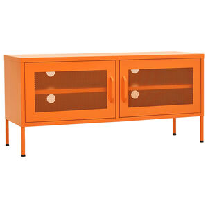 vidaXL TV skapītis, 105x35x50 cm, tērauds, oranžs