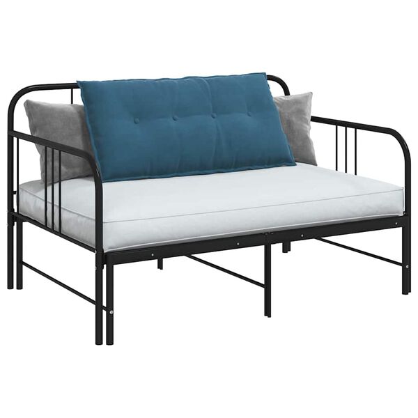 vidaXL Atpakaļ spilvens Zila 100 x 50 cm Korduroja audums