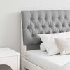 vidaXL Mīkstināts gultas galvgalis Gaiši pelēks 180 cm
