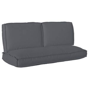 vidaXL Spilvenu komplekts Oksforda audums Antracīts 120 x 50 x 52 cm