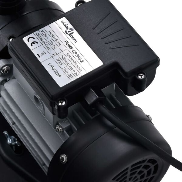 vidaXL baseina smilšu filtrs ar 7 pozīciju vārstu, 18 L