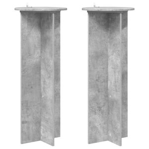 vidaXL Augu statīvs 2 gab. Betona pelēks &Oslash;40 x 100 cm