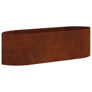 vidaXL Paaugstināta dārza gulta Novecināts tērauds 140 x 40 x 40 cm