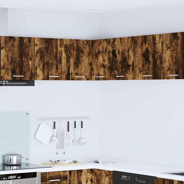 vidaXL Piekarams skapītis Kūpināts ozols un balts 57 x 57 x 40 cm