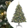 vidaXL Mākslīgā Ziemassvētku eglīte su 300 LED ar statīvu Zaļa 180 cm
