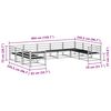 vidaXL Āra dīvānu komplekts 9 pcs Dabiska Cietā akācijas koks