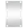 vidaXL sienas spogulis ar LED gaismām, 50x80 cm, stikls, taisnstūra