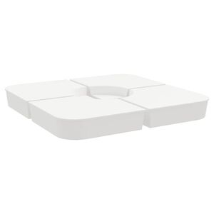 vidaXL 4 gab. saulessarga bāzes komplekts krustveida 100 kg PP