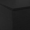 vidaXL Gultas ar uzglabāšanas vietu Melns ozolkoks 200 x 200 cm