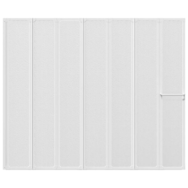 Salokāms du&scaron;as, vannas aizslietnis ar 7 paneļiem un dvieļu pakaramo