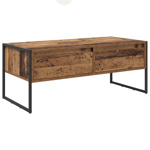 vidaXL Kafijas galdiņ&scaron; Vecs koks 100 x 46 x 40 cm Inženierijas koks