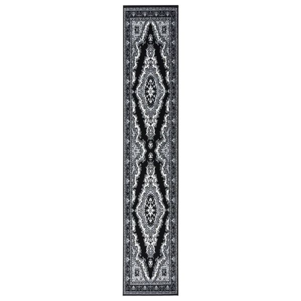 vidaXL paklāja celiņ&scaron;, BCF, melns, 60x500 cm