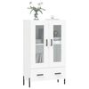 vidaXL augstais skapītis, balts, 69,5x31x115 cm, inženierijas koks