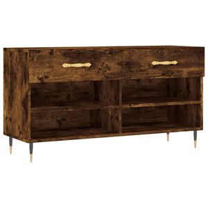 vidaXL apavu skapītis, koka krāsa, 102x35x55 cm, inženierijas koks