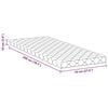 vidaXL Matracis Balts 70 x 200 cm PU putas