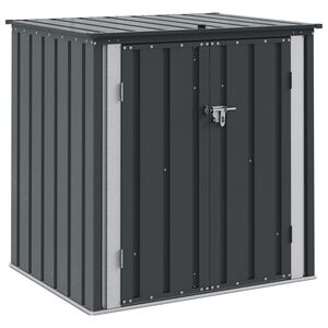 vidaXL Dārza uzglabā&scaron;anas kaste Melna 101,5 x 82 x 100 cm Tērauds