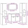 vidaXL Vannas istabas mēbeļu komplekts ar uzglabā&scaron;anu 4 pcs Vecs koks