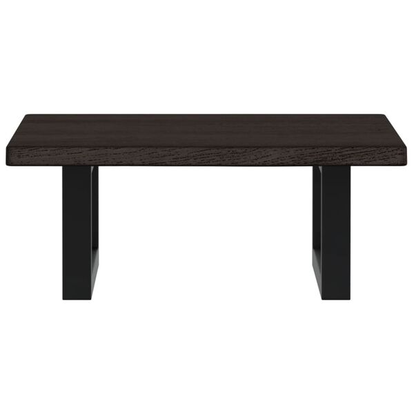 vidaXL izlietnes plaukts, stiprināms pie sienas, tērauds, ozola koks