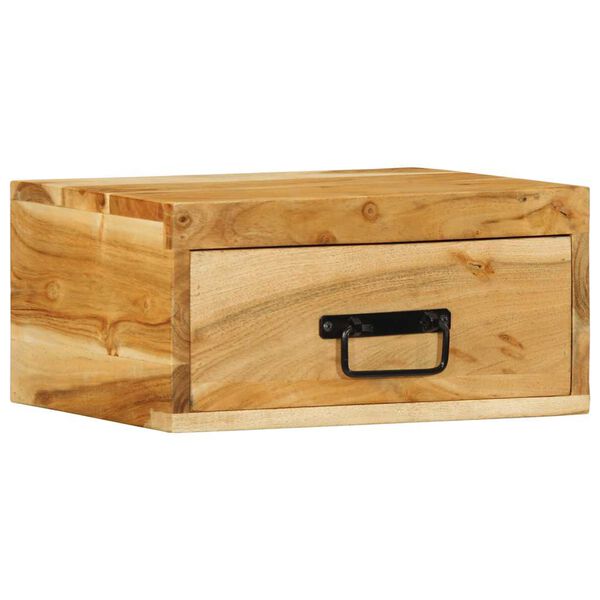 vidaXL Sienas naktsskapī&scaron;i 2 gab Acacia masīvkoka