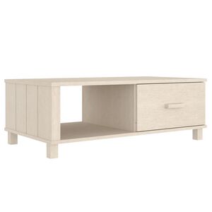 vidaXL kafijas galdiņ&scaron; HAMAR, brūns, 100x55x35 cm, priedes masīvkoks