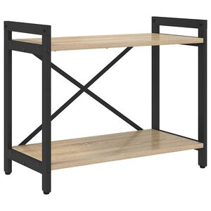 vidaXL Grāmatu plaukts 60 x 30 x 50 cm Inženierijas koks Sonoma ozols