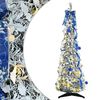 vidaXL Mākslīgā Ziemassvētku eglīte Balts 120 cm PVC