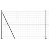 vidaXL Žogs ar stabu Pelēka 1,5 x 10 m Tērauds