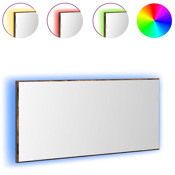 vidaXL Spogulis Brūna 80 x 37 cm Stikls un inženierijas koks