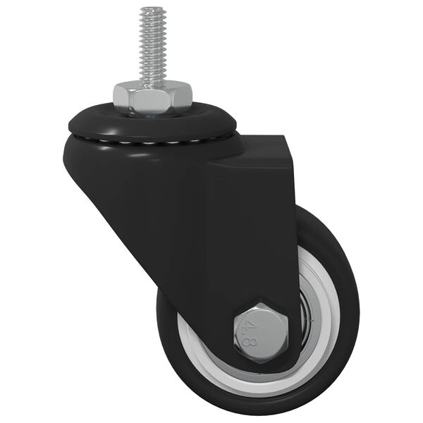 vidaXL Griezējspēļu ritenis 2 pcs Melna 40,4 x 40,4 x 19,7 mm