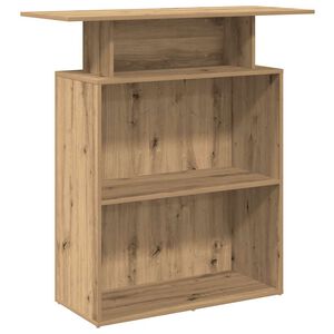 vidaXL reģistratūra, koka krāsa, 100x40x104 cm, inženierijas koks