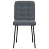 vidaXL virtuves krēsli, 2 gab., tumši pelēks samts
