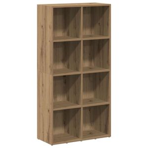 vidaXL grāmatu skapis Artisan Oak 66x30x130 cm Engineered Wood