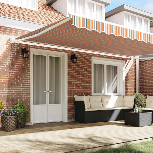 vidaXL Markīze Daudzkrāsains 500 &times; 300 cm Poliesters un metāls