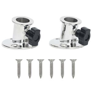 vidaXL laivas jumta stiprinājumi, 2 gb., apaļi, 26 mm caurule, tērauds