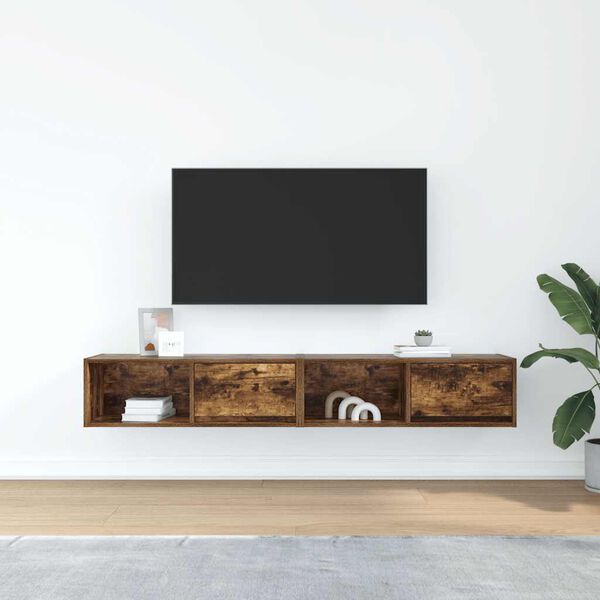 vidaXL TV skapī&scaron;i, 2 gab., 80x31x25,5 cm, inženierijas koks