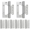 vidaXL Eņģe 8 gab. 105 x 75 x 13 mm Sudraba Tērauds