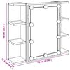 vidaXL Spoguļskapis ar LED Old Wood 70x16,5x60 cm