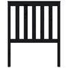 vidaXL gultas galvgalis, melns, 81x6x101 cm, priedes masīvkoks