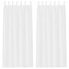 vidaXL Voile aizkaris 2 gab. Balts 225 x 140 cm Poliesters