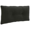 vidaXL Muguras spilvens PUTTEN 100% poliesters Melns 70 x 40 x 10 cm