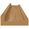 vidaXL Sienas plaukts 4 pcs Brūna 60 x 9 x 3 cm Inženierijas koks