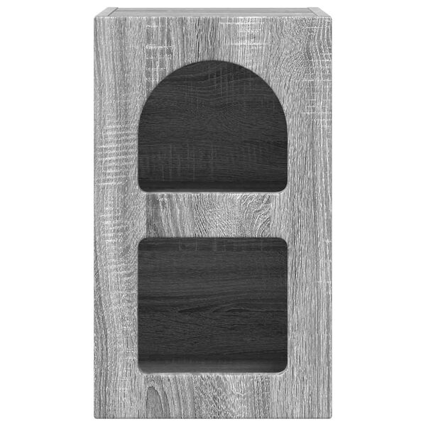 vidaXL Naktsgaldiņ&scaron; Pelēks Sonoma 29,5 x 33,5 x 50 cm