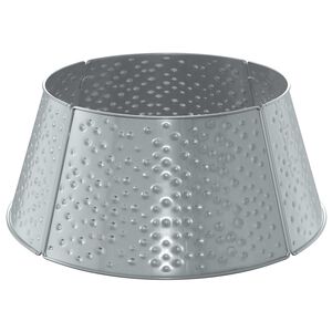 vidaXL Ziemassvētku eglītes svārki Konusveida Sudraba &Oslash; 62 x 25 cm