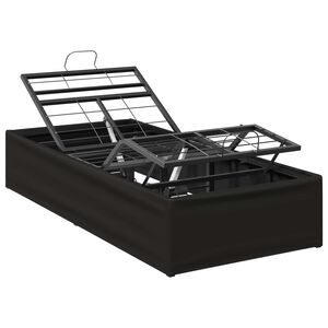 vidaXL Elektriskā regulējamā gultas rāmis Melns 200 x 80 x 33,5 cm
