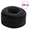 vidaXL hibrīda gaisa &scaron;ļūtene, melna, 0,6", 20 m, gumija un PVC