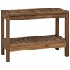 vidaXL Vannas sānu galds Dabiska 60 x 30 x 45 cm Ciets tek&scaron;a koks