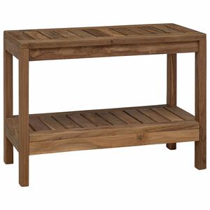 vidaXL Vannas sānu galds Dabiska 60 x 30 x 45 cm Ciets tek&scaron;a koks
